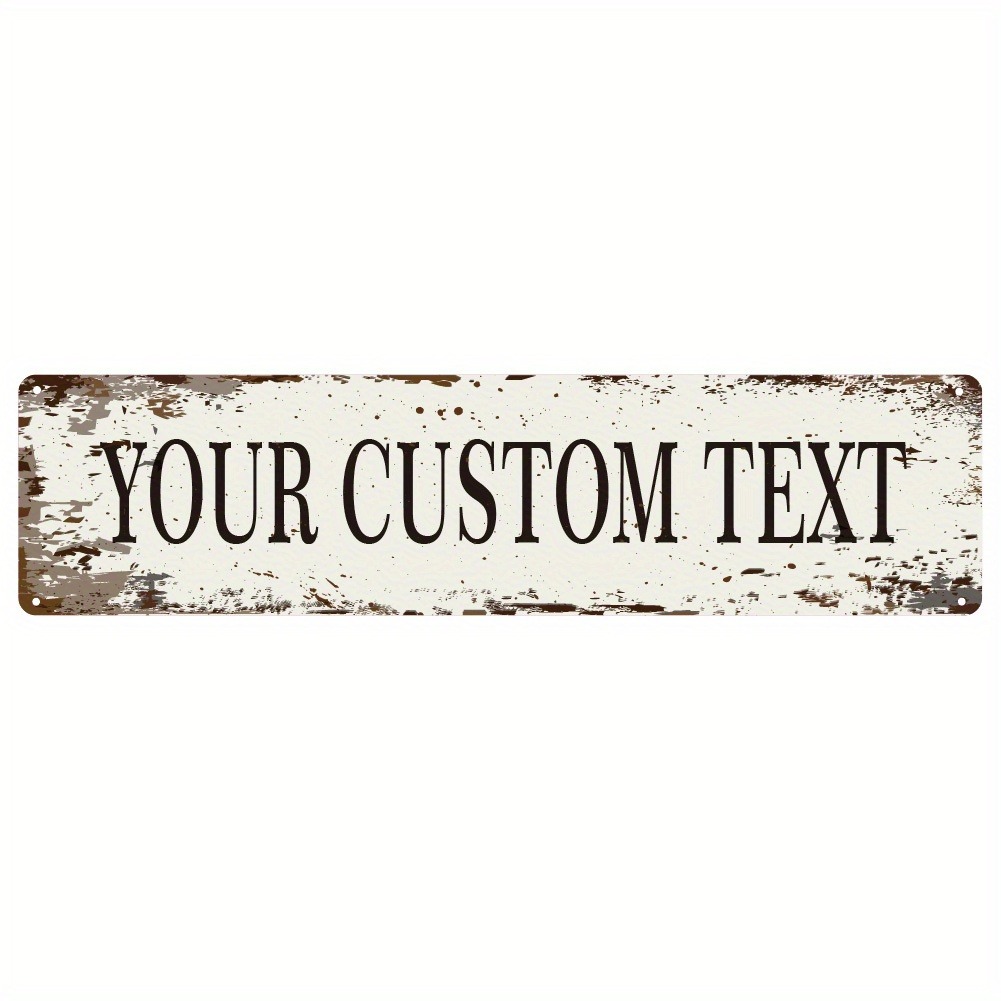 Outdoor Furniture Metal - Papan Logam Retro yang Dipersonalisasi, Plakat
