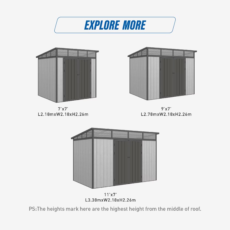 Gudang Penyimpanan Peralatan L - Outdoor Furniture Metal ulasan dan harga