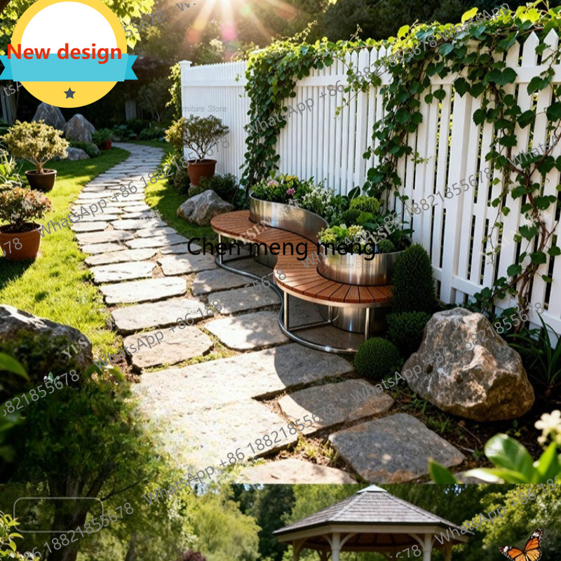 Kotak Bunga Stainless Steel D8 - Outdoor Furniture Metal Chairs ulasan dan harga