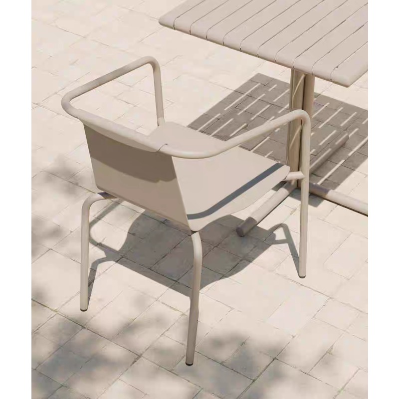 Set Patio Skandinavia Meja Pan - Outdoor Furniture Metal Chairs ulasan dan harga