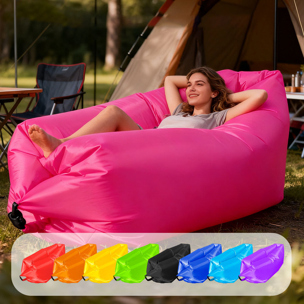 Sofa Tiup Portabel Berwarna-wa - Outdoor Daybed Furniture ulasan dan harga