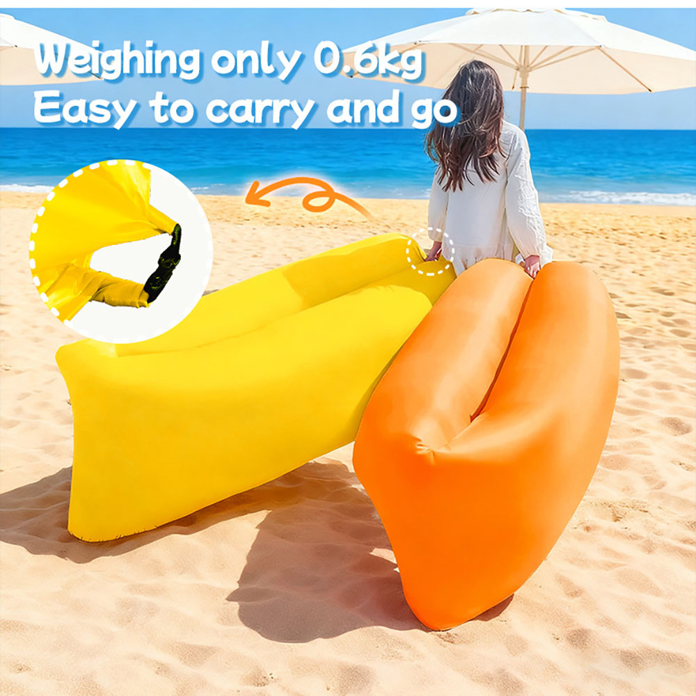 Sofa Tiup Portabel Berwarna-wa - Outdoor Daybed Furniture ulasan dan harga